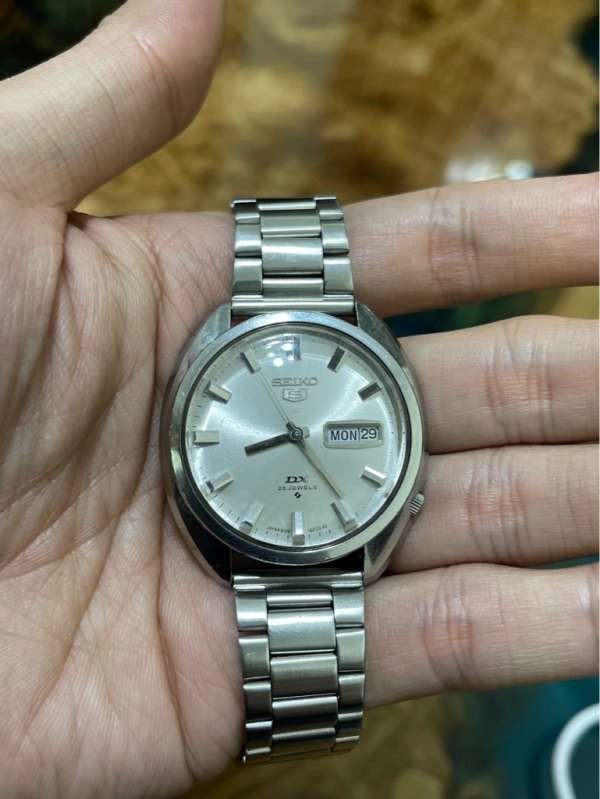 Vintage Seiko 5 Automatic DX 25 chân kính Japan 6106 - 8131 sản