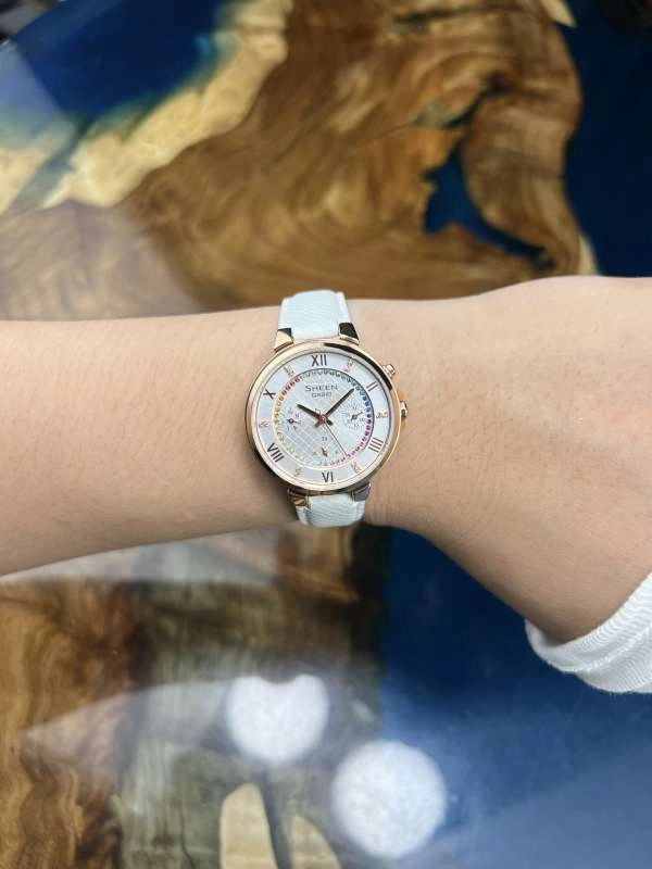 Đồng Hồ Nữ Casio Sheen SHE-3041GLJ-7AJF | size 32.5mm | Mã