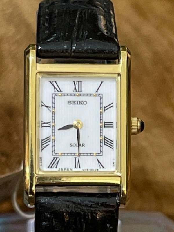 SEIKO ソーラー腕時計 V115-0DB0 レディース